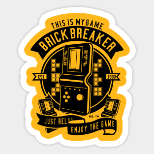 Brick Breaker Addict Sticker